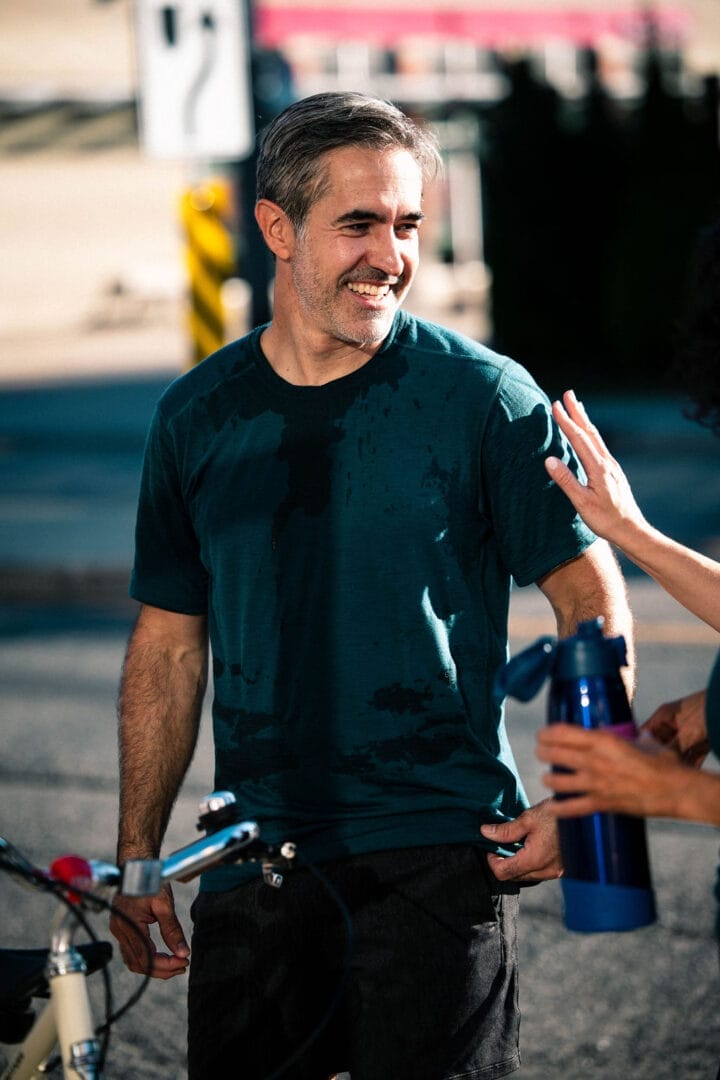 Man in gym in Leaside